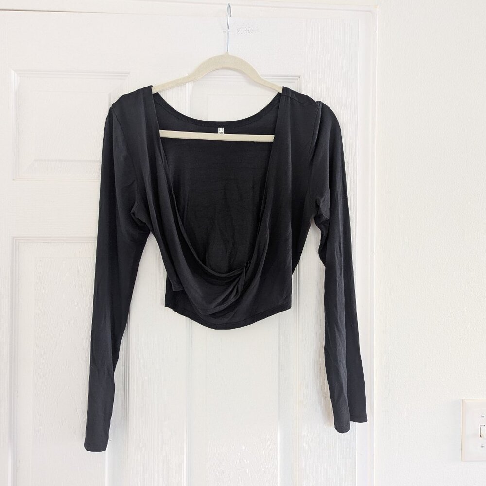 Black Wrap Top